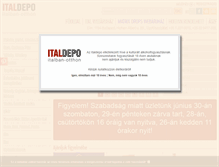 Tablet Screenshot of italdepo.hu
